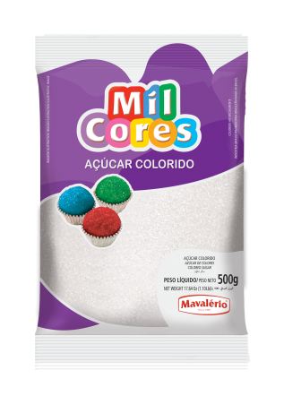 Acar Cristal Colorido 500g Branco